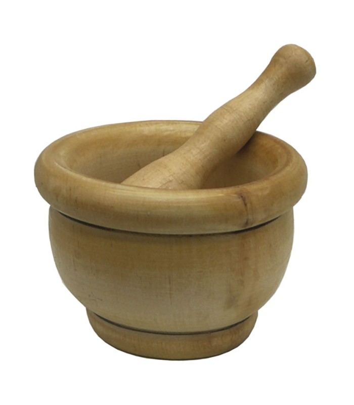 MORTERO MADERA C/MANO 14CM. FACKELMANN