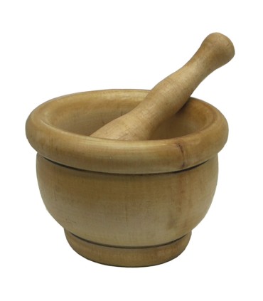 MORTERO MADERA C/MANO 14CM. FACKELMANN