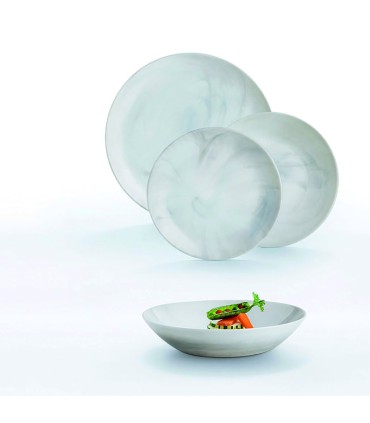 VAJILLA 18 PZAS. DIWALI GRANIT MARBRE LU