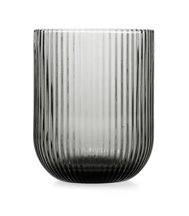 VASO VIDRIO GRIS FOSIL 6 UNIDADES 28 CL.