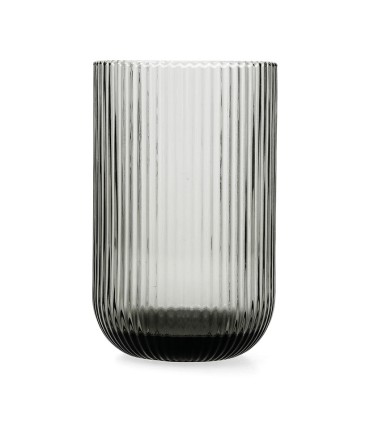 VASO VIDRIO GRIS FOSIL 6 UNIDADES 46 CL.
