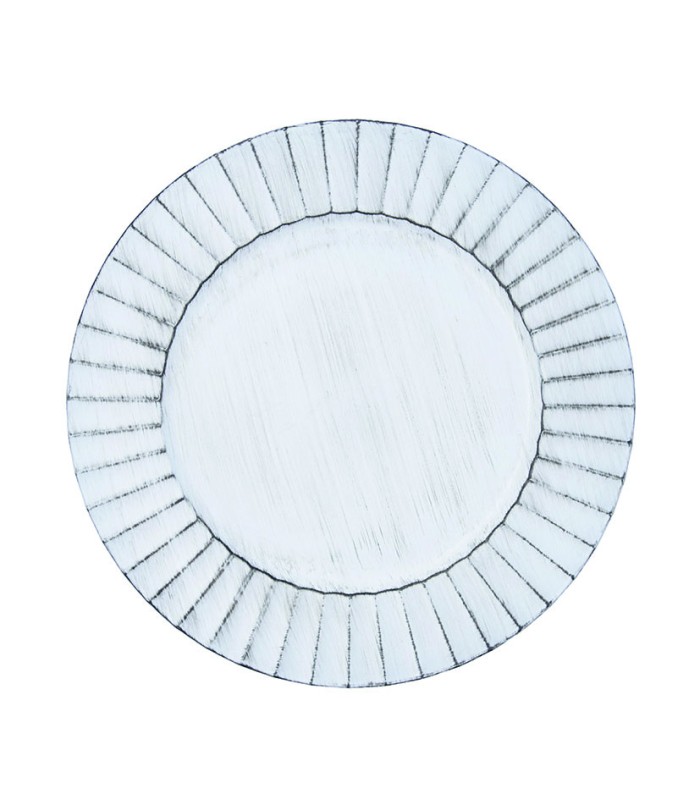 BAJO PLATO 33CM.ANTIQUE BLANC HABITAT QD