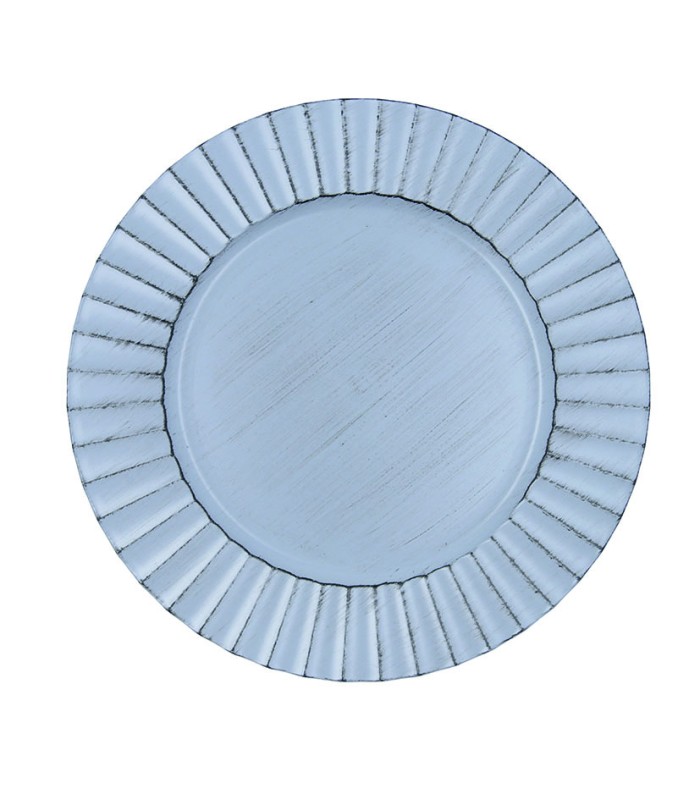 BAJO PLATO 33CM.ANTIQUE GRIS HABITAT QD