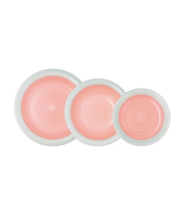 VAJILLA 18 PZAS. CORAL VERDE KALEIDO QD