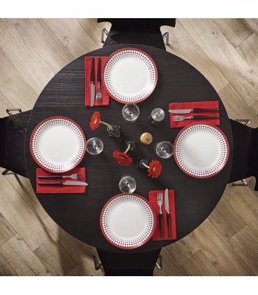 VAJILLA 18 PZAS. ADONIE ROJA ARCOPAL