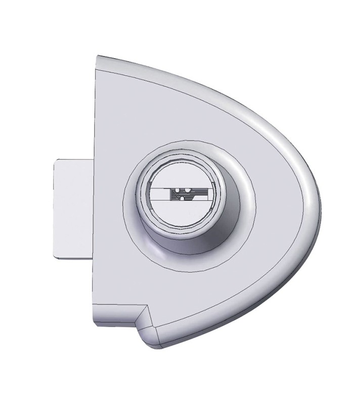 CERRADURA PUERTA CRISTAL HOJAS COD.359