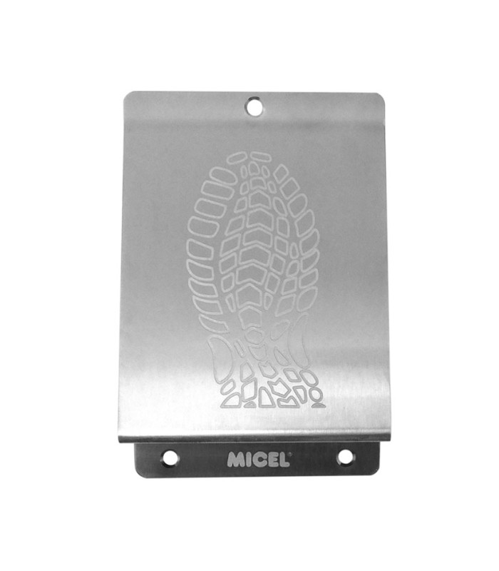 PLACA PISA PUERTA. INOX. 98xh148 mm.