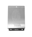PLACA PISA PUERTA. INOX. 98xh148 mm.