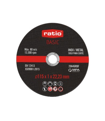 LATA 10 DISCOS CORTE AB.INOX.BASIC 115MM