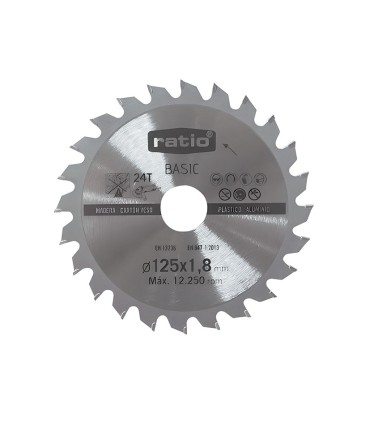 DISCO CORTE P/MADERA Ø 125X1.8X22.23MM.