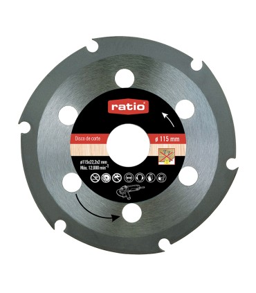 DISCO CORTE P/MADERA 115X2,0X22,2 RATIO