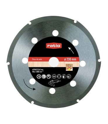 DISCO CORTE P/MADERA 230X2,0X22,2 RATIO