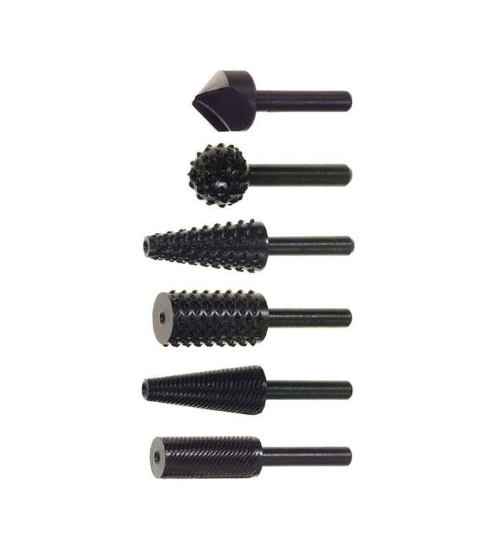 6 RASPAS SURTIDAS (3 MADERA, 3 METAL)