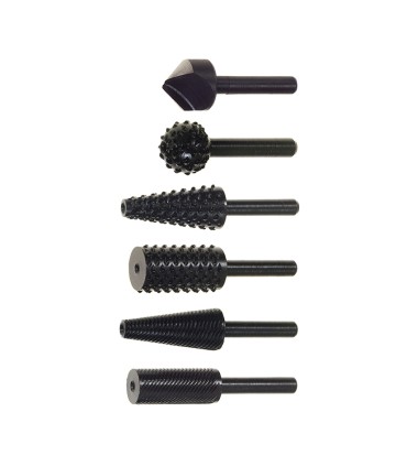 6 RASPAS SURTIDAS (3 MADERA, 3 METAL)