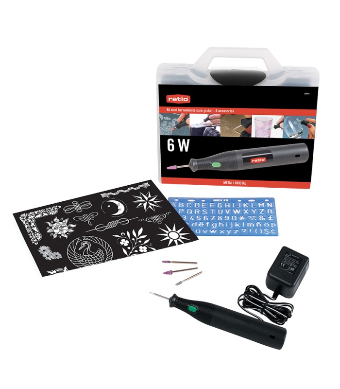 KIT MINI-HERRAMIENTAS P/GRABAR 6W+ACCES.