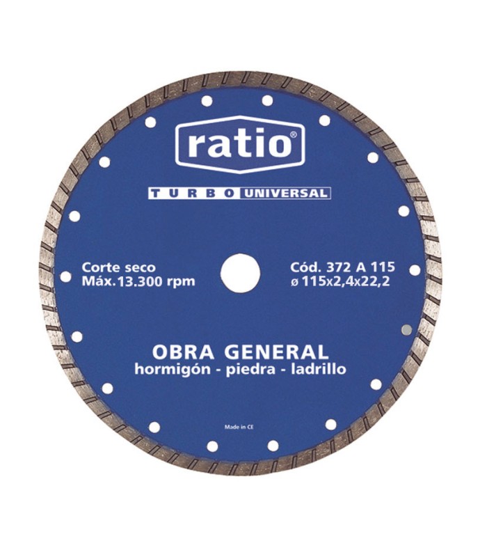 DISCO TURBO UNIVERSAL 115 MM.RATIO