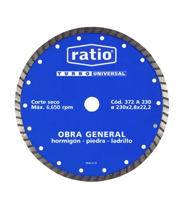 DISCO TURBO UNIVERSAL 230 MM.RATIO