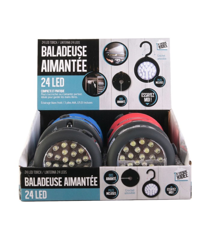 DISPLAY 8UN LAMPARA LED C/GANCHO