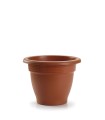 MACETA PLÁSTICO Ø 25 CM.TERRACOTA.