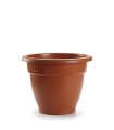 MACETA PLÁSTICO Ø 30 CM.TERRACOTA.