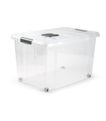 CAJA PLAST. 55L. PLATA 59X40X35 CM.