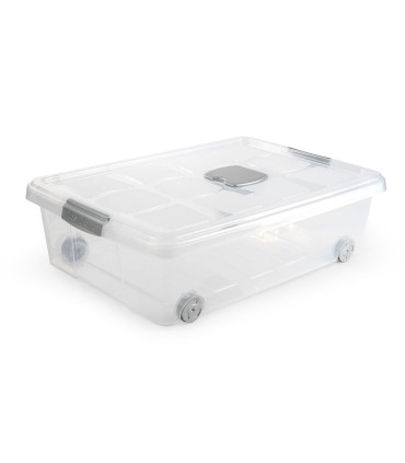 CAJA PLAST. 31L. PLATA 62X45X18 CM.