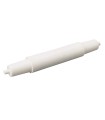 EJE PORTARROLLOS WC,PLASTICO BLANCO