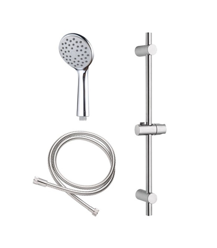 KIT BARRA DUCHA 1 POS. CROMADA. HABITEX