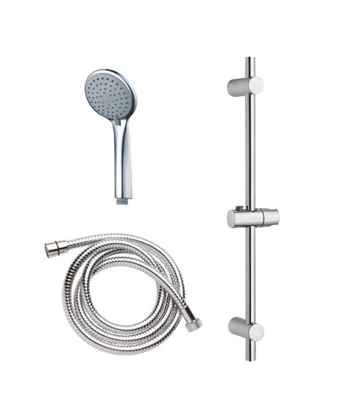 KIT BARRA DUCHA 3 POS. CROMADA. HABITEX