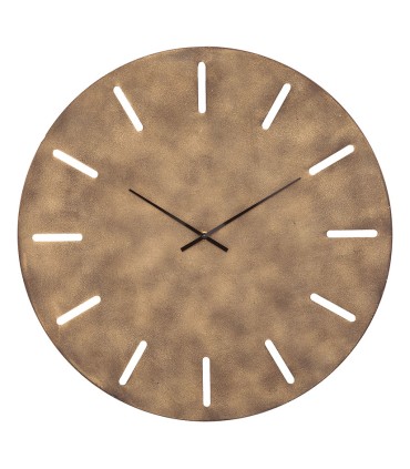 RELOJ PARED METALICO BRONCE 55 CM.