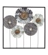 DECORACION MURAL METALICA FLOR 50X50CM.