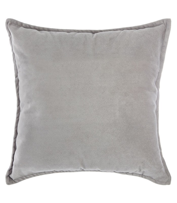 COJÍN LILOU 45X45CM.POLIESTER GRIS CLARO