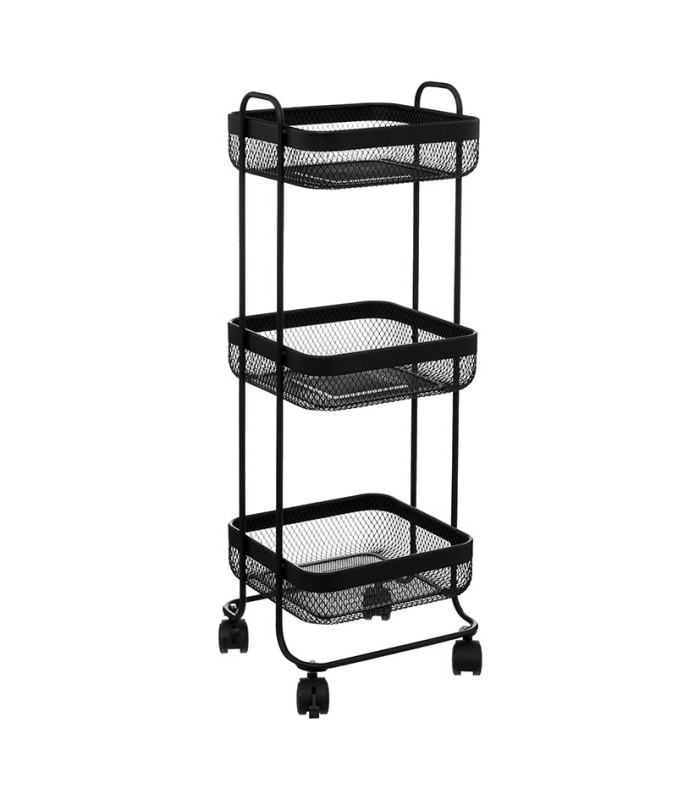 SERIE MAYAJ. CARRITO 3 NIV.24,5X7XH.76CM