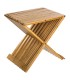 TABURETE PLEGABLE 40X32X45CM. BAMBU
