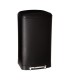 CUBO BASURA CON PEDAL NEGRO 30 L.