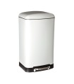 CUBO BASURA CON PEDAL BLANCO 30 L.