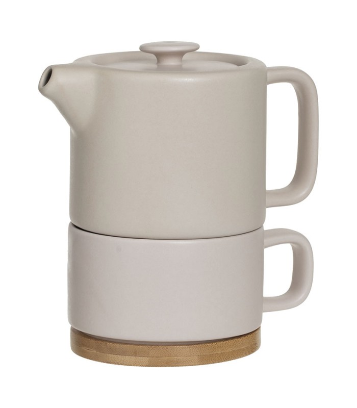 TETERA CERAMICA BEIGE. NATURE