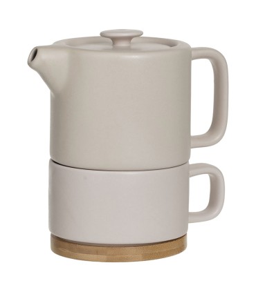 TETERA CERAMICA BEIGE. NATURE