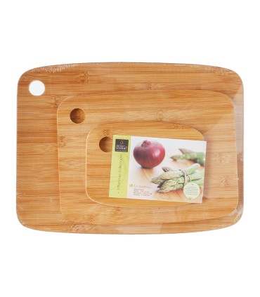 TABLA CORTAR BAMBU JGO. 3 UNIDADES