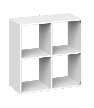 ESTANTERIA MIX N MODUL 4 ESTANTES BLANCA