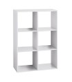 ESTANTERIA MIX N MODUL 6 ESTANTES BLANCA
