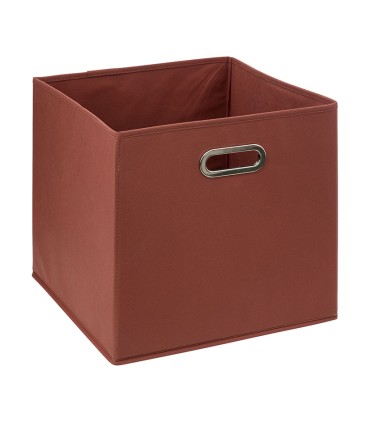 CESTA DE TELA 31X31CM. TERRACOTA