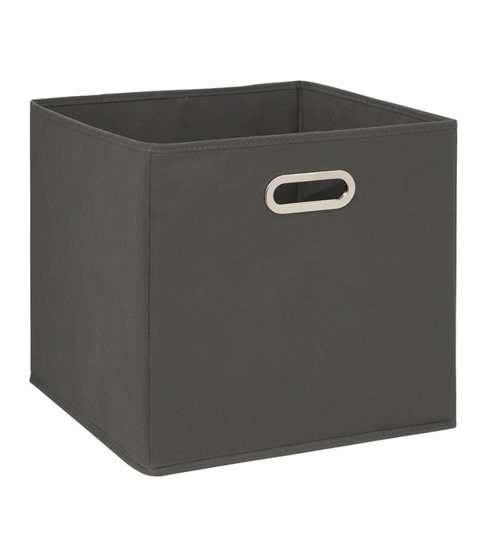 CESTA DE TELA 31X31CM. GRIS ANTRACITA