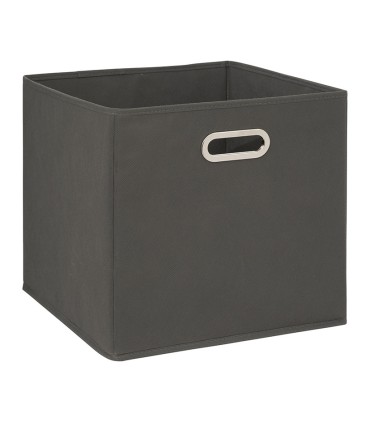 CESTA DE TELA 31X31CM. GRIS ANTRACITA