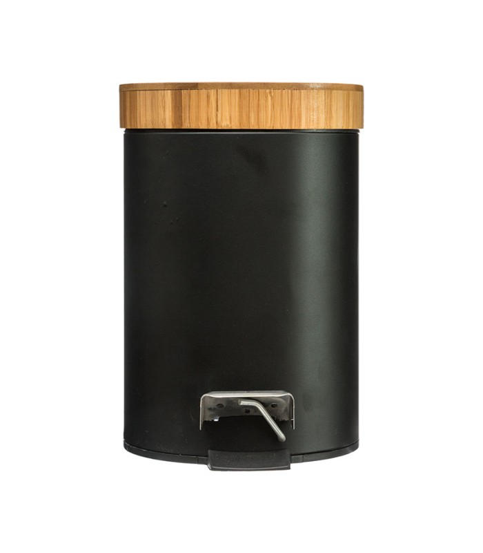 SERIE NATUREO. CUBO PEDAL 3L.NEGRO BAMBU