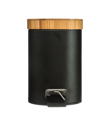 SERIE NATUREO. CUBO PEDAL 3L.NEGRO BAMBU