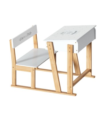 PUPITRE INFANTIL MADERA BLANCO