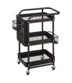 CARRITO AUXILIAR 52,8X30XH.76CM. NEGRO