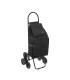 CARRO COMPRA TROLLEY 6 RUEDAS NEGRO