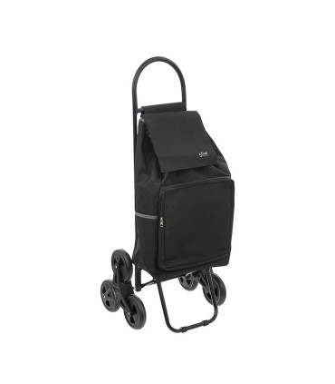 CARRO COMPRA TROLLEY 6 RUEDAS NEGRO